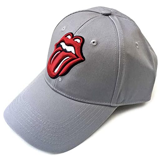 The Rolling Stones - Gorra de béisbol de lengua clásica gris