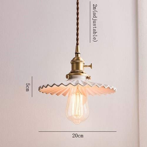 Plafonnier LED japonais en bois et céramique blanche E27 - 7