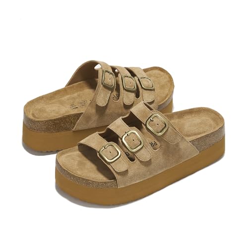 Image of Project Cloud 100% Genuine Leather Trendy Platform Clogs for Women Footwear