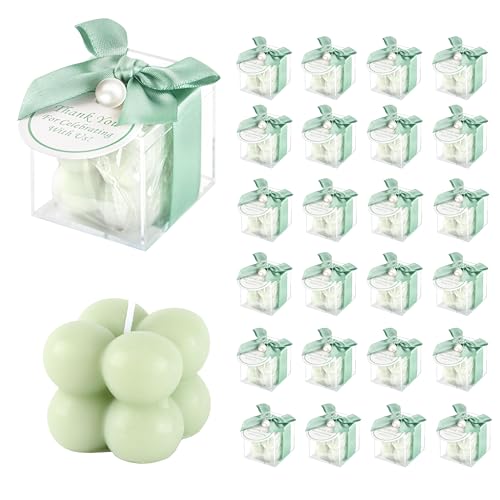 ACITHGL 30 Sets Fully Assembled Small Bubble Candle Party Favors