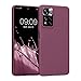 Produktbild kwmobile Hülle kompatibel mit Xiaomi Redmi Note 11 Pro+ 5G / Note 11 Pro Plus 5G Hülle - weiches TPU Silikon Case - Cover geeignet für kabelloses Laden - Bordeaux Violett