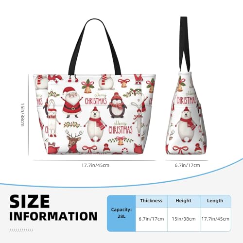 Sac à main décontracté Père Noël grande capacité pour ne plus manquer de place - 4