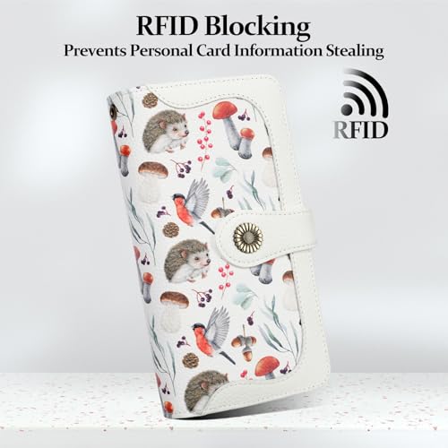 Image of FALAN MULE Wallets for Women Trifold Wristlet Wallets Large Capacity RFID Blocking Ladies Purse Credit Card Holder
