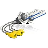 ProGear Tech 55W Heavy Duty HID Xenon Replacement Bulbs for Aftermarket HID kit (Pack of 2 Bulbs) (H1, 6000K Daylight White)
