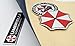 Kaolituis Umbrella Corporation Car Badge Circle Decals 2.95in Dia Resident Evil Stickers 3D Metal Label Emblems for Car Motorcycles,3PC