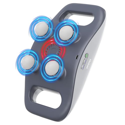 Pistola de Masaje Muscular Mebak M1 Massage Gun [Mejorada] con 4 Cabezales, 3 Modos y 3 Niveles de...