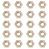 eMagTech 20pcs M8x1.25 Car Hex Nuts 90007606402 N0110088 Zinc Plated Steel Compatible with VW