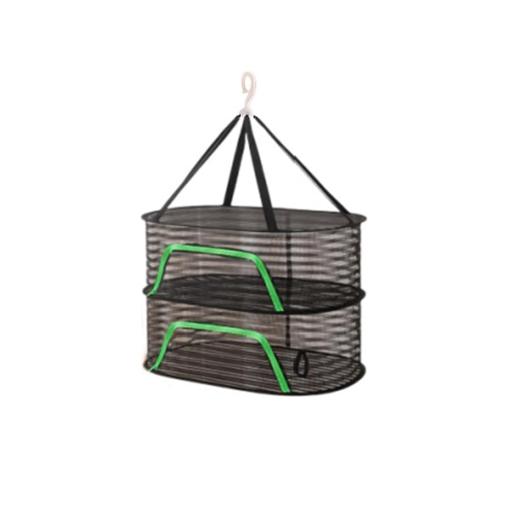 CTRLZS Fish Drying Net, Hangable Drying Net, Drying Rack Net Dryer,Fish Mesh Dry Net for Drying Fish Vegetable Fruit B