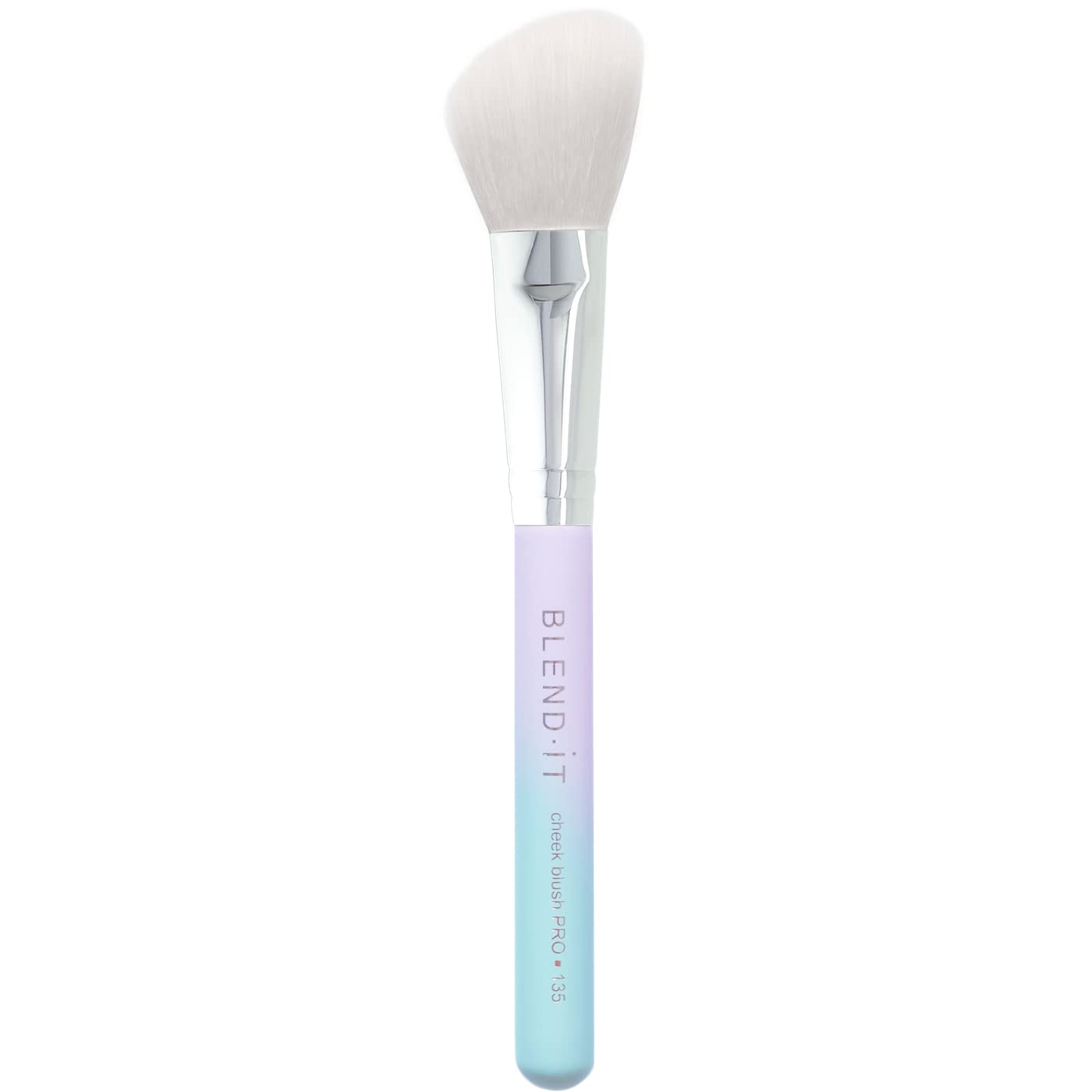 BLEND IT - Pędzel do makijażu I Cheek Blush PRO 135 pędzel do różu I mieszanka syntetycznych włosów i koziego włosia I drewniany uchwyt I mosiężna nasadka I trwały I Violet Sunset