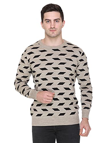 Image of GODFREY Full Sleeve Woolen Sweater for Man Winter Wear - Round Neck Pullover Regular Fit