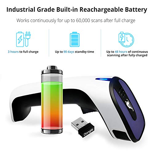 image for Portable Wireless Bluetooth Barcode Scanner: ScanAvenger 3-in-1 Hand S