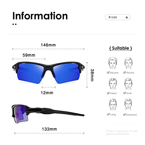 kimorn Sunglasses Men and Womens Polarized Sports Sun Glasses K14634