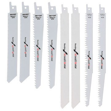 Generic 8Pcs Reciprocating Saw Blades Wood Metal Cutter Blade