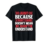Care Mean Understand Smart Quote Gift Cute Funny