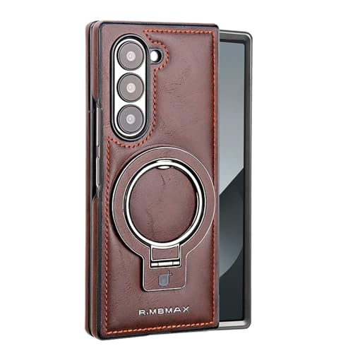 �y�ČRMIL�K�i�zFLURIKA ���U�[ for Samsung Galaxy Z Fold 6 �P�[�X (���^�������O�X�^���h�t��)MagSafe�Ή� ���@�\362�x��] �������UPU�o���p�[�X�L���D���h�w��ϏՌ��L�b�N�X�^���h�ϏՌ� �蒠�^�P�[�X, B