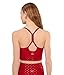 Beyond Yoga Womens Softshine Slim Racerback Cropped Tank Holly Red Ditsy Hearts X-Small