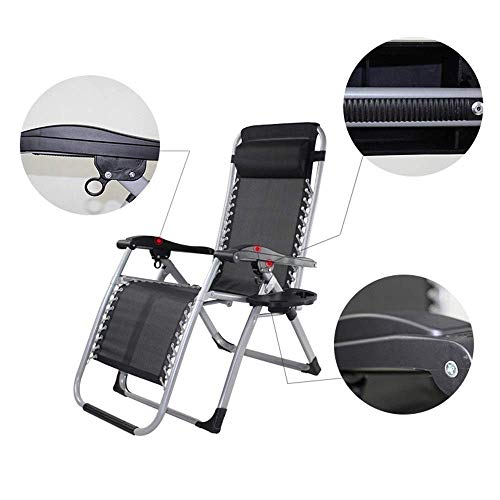 Fauteuil de plage pliable zéro gravité rouge pour vos siestes au bureau et terrasse