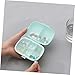 FRCOLOR 2pcs Portable Capsule Medicine Organizer Compartment Storage Case Travel-Friendly Design for Vitamins and Dual-Layer Sealed Container