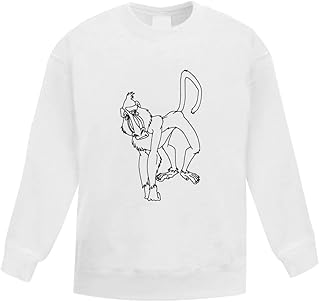 Azeeda 'Baboon' Kid's Sweatshirt/Jumper (9-11 Years) (KW00034858)