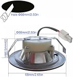 2-Pack 12V DC Kitchen Cooker Hood Light Bulb LED 1.5W for 60mm/2.50in Range Hood Bulb Undercabinet Closet LED Light Cabinet Puck Bulb Light (Warm White 3000K)
