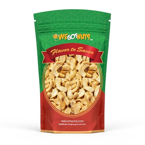 We Got Nuts Raw Cashew Pieces, Unsalted and Unroasted, for Cashew Milk, Cheese, and Butter, 3 lb Resealable Bag