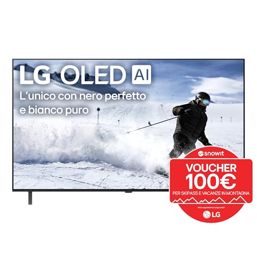 LG OLED AI B5 TV 55 pollici, Smart TV 4K, Processore α8 Gen2, webOS con AI, Dolby Vision e Atmos, Gaming con VRR, GSYNC e FreeSync 4K@120Hz, 4 HDMI 2.1, Alexa, OLED55B56LA 2025 - Immagine 2