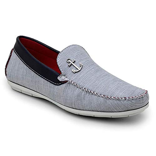 Mocassim Casual Masculino OP Santos Cinza (43)
