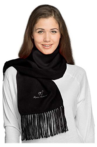Authentic Camargo Alpaca Scarf with Alpaca Stitched Logo