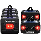 Lycoming Predator Control Light Coyote Deterrent 2 Pack and Univerayo Solar Predator Lights for Yard