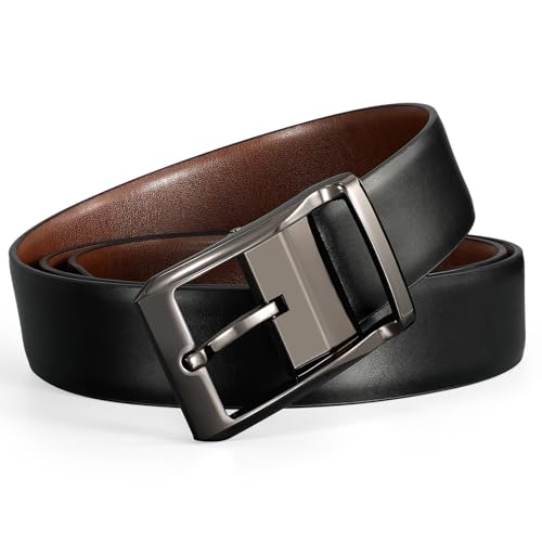 Men's Belt Leather Belt for Dress Jeans Fashion Sports Car Buckle Business Casual Golf Belt for Men