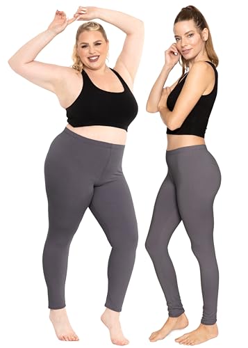 Image of STRETCH IS COMFORT Cotton Capri Leggings, Knee Length Pants, Plus Size | Soft pull-on comfort, lightweight summer feel, ankle option, casual layering, cotton leggings, black capris, under dresses