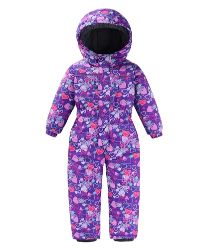 Hiheart Boys Girls One Piece Snowsuit Waterproof Ski Snowboard Coverall