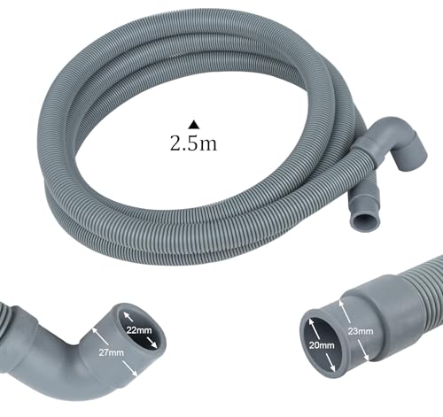 ilauke 2.5m Universal Replacement Drain Hose Extension Kit for Washing Machine, Dishwasher & Other Applications - Image 2