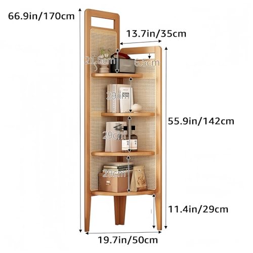 Mueble de almacenamiento rectangular de alta calidad en madera y ratán 3