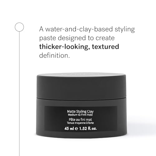 Image of MONAT Matte Styling Clay for Men - Water and Clay-Based Hair Paste to Create Thicker-Looking Hair, Easy-to-Shape Net Wt. 45 ml / 1.52 fl. oz.