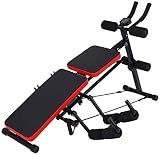 Entrenadores abdominales plegables para el hogar 8 en 1 Banco de abdominales | Tabla de abdominales ajustable Banco de abdominales Banco con