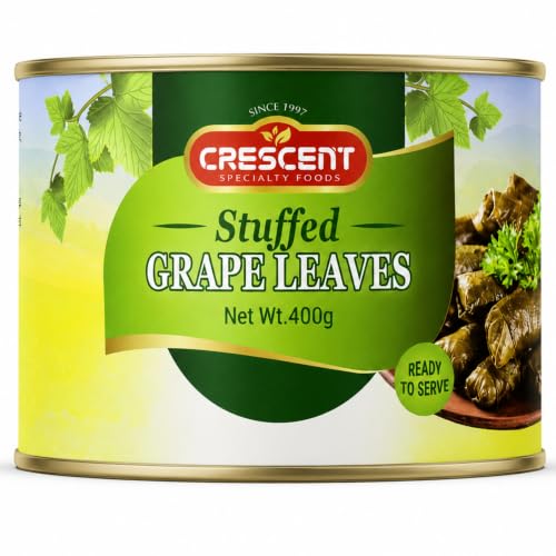 Crescent Dolmas Stuffed Grape Leaves with Rice, Ready-to-Eat, 14.1 oz