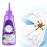 Aktiv Enzyme Flüssigwaschmittel, 2026 Neu Fleckenentferner Kleidung, 120 Ml Hartnäckiger Fleckenreiniger, Entfärber Für Verfärbte Weiße Wäsche, Hygiene Waschmittel Für Alle Textilien (1)