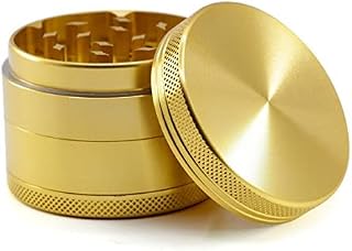 Herb Grinder, Metal Grinder Zinc Alloy 4 Layers with Pollen Catcher-Scraper and Magnetic Top-Portable Grinders for Dry Herb and Spice - 2.15 Inches (55mm). (40mm, Rainbow)