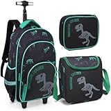 Mochila de Rodinhas Dino - Verde