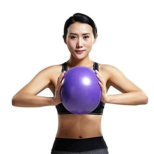 FASTUNBOX (LABEL) Mini Exercise Yoga Gym Ball, Physical Therapy, Stability, Stretching, Core Training Exercise (25 C.M, Purple Color)