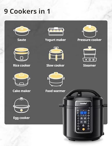 Comfee CPC60114MBMS Comfee’ 9-In-1 Electric Pressure Cooker thumb #2