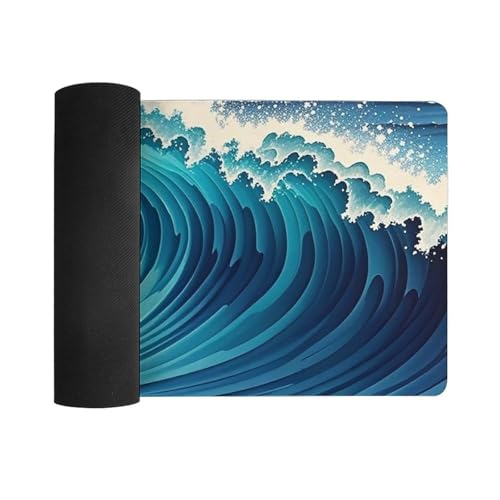 Pad para escritorio grande de caucho blanco antideslizante miniatura 3