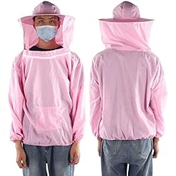 Traje De Agua Transpirable XINXI-YW Conveniente Apicultor de Vestuario al Aire Libre Apicultura Velo Protector Transpirable Chaqueta de Traje de Abeja Apicultor Fuentes de la Apicultura Traje Decorativo (Color : Pink)