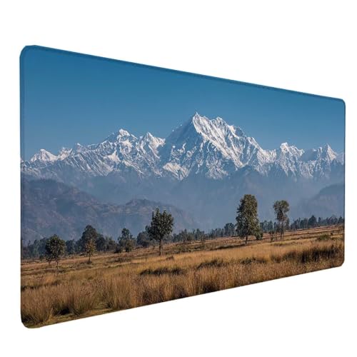 Tapis souris paysage de montagne XXL, le cadeau parfait pour passionné de setup gamer et PC