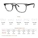 ProEyes Remy, Progressive Blue Light Blocking Readers, 0 Strength on Top Lens, Anti-Reflective (Gray, 2.75 x)
