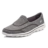 Skechers Performance Women's Go Walk 2 Super Sock Slip-On Walking Shoe,Old Charcoal,8.5 M US
