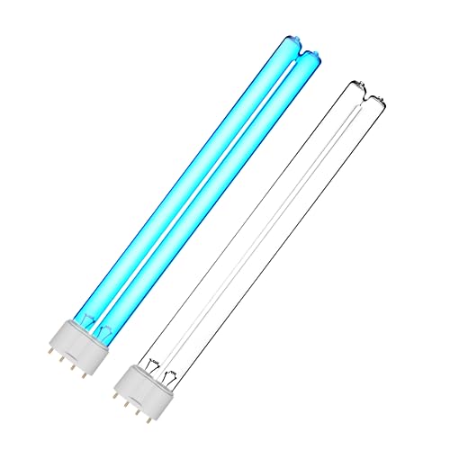Image of coospider-repta 2 Pack 24 Watts UVC Ultraviolet Light Bulb 12.5 inch 2G11 Base, Replacement UV Bulb for Pond and Aquarium, uv air Purifier and