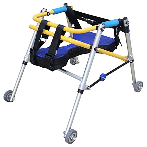 PEAMAN Andadores para discapacidad, Ayudas a la Rehabilitación Bipedestador Direccional Cuatro Ruedas Discapacidad Deslizante Bipedestador Infantil (Size : M)