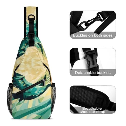 Morrales Silhouette Pintura Bolsa de Pecho Deportiva miniatura 3